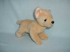 RUSS BERRIE & CO Cute 9" BROWN CHIHUAHUA PUPPY DOG Cuddly Soft Plush Toy