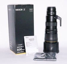 Nikon Z 600mm f6.3 VR S NIKKOR Camera Lens, pristine, with camo cover
