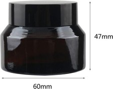 50ml  Amber Glass Jar