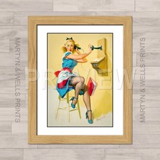 Gil Elvgren print. What a
