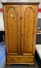 Ducal Double Pine Lockable Wardrobe- CS S56