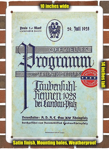 Metal sign 1928 taubensuhl - metal,