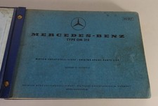 Parts catalogue/parts list