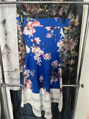 Evita blue pink floral fit - evita,