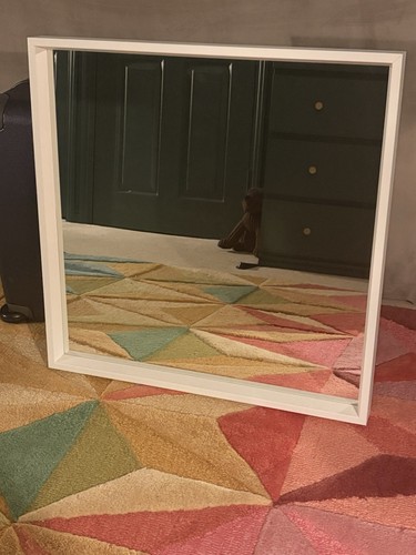 White ikea square - square, mirror