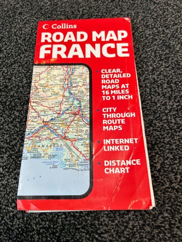 Road map france - road, collins