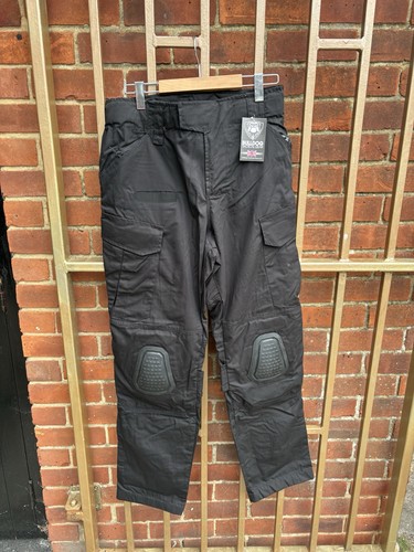 32x32 black kneepad trousers - 32x32,