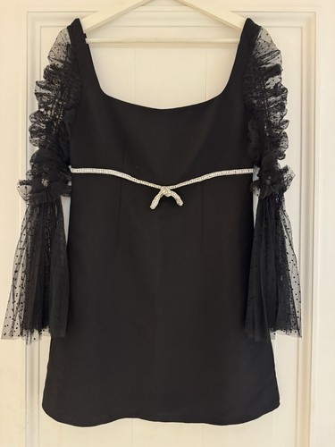 Self portrait black mini - black, dress
