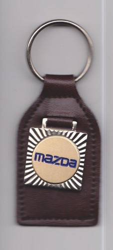 Leather mazda car - mazda, keyring