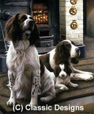 Nigel Hemming, Spring Range, Springer Spaniels Limited Edition Print 90 / 100