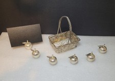 Vintage Silver Tone Apple