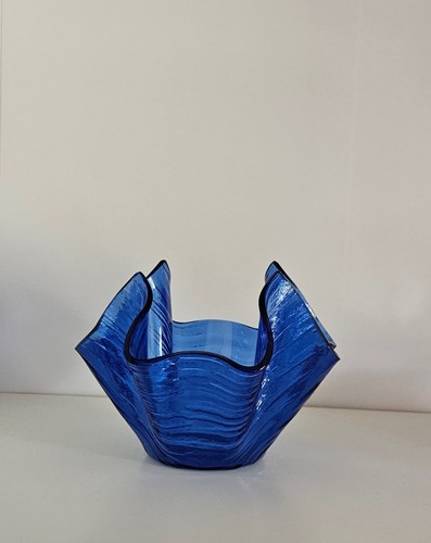 Blue glass textured