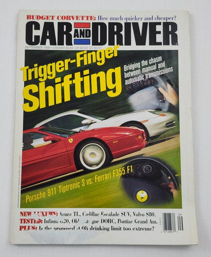 Car and driver magazine - car,