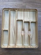Vintage/retro 1970's  Caleppio ROBEX Wood Effect Cutlery Tray Italy