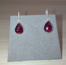 Faceted Garnet and Sterling