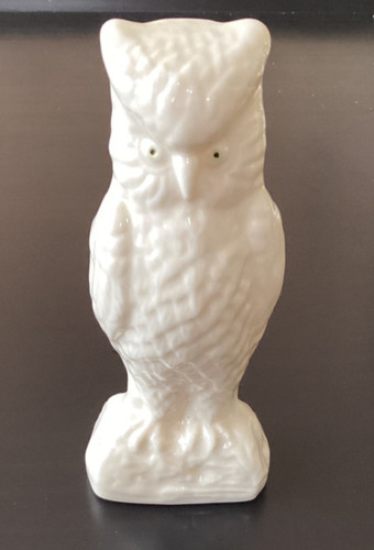 Belleek vintage owl figurine - belleek,