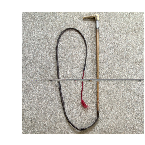 Vintage hunting whip with - vintage,