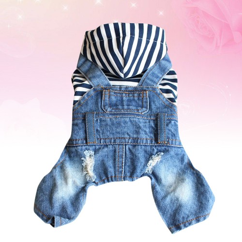 1pc stripe hooded pet - 1pc,