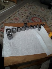 Blue Point Large Collection Of 3/8 Drive Metric Sockets. No. Blpsm 24 To 11mm