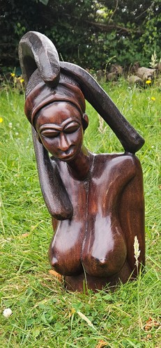 Wooden carving african female - carving,
