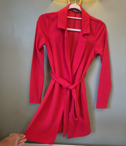 Boohoo red short - red, wrap