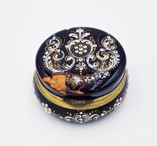 19TH CENTURY FRENCH LIMOGES ENAMEL PILL BOX a/f