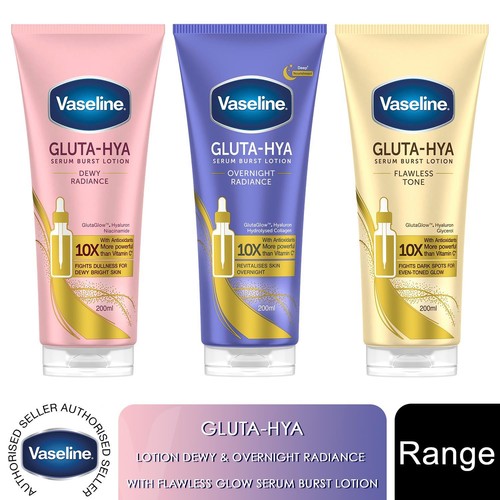 Vaseline gluta hya lotion dewy - lotion,