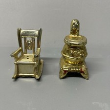 Vintage Metal Salt & Pepper