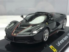 2016 Ferrari LaFerrari Aperta Metallic Black 1/43 Diecast Model Car IXO Altaya