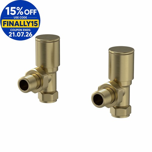 Radilux angled brushed brass - angled,