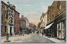 WELLINGTON Shropshire Market Square Postcard