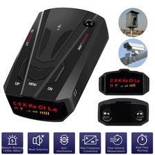 Car Radar Laser Speed Camera Detector Full Band 360 Detection System Alarm Voice
