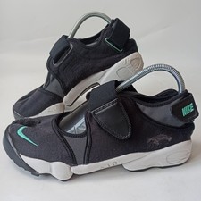 Nike Air Rift Men's Split Toe Trainers - Black Menta Anthracite - Size 8 UK RARE