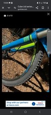 Cube Ltd 29er Bike lime green and blue