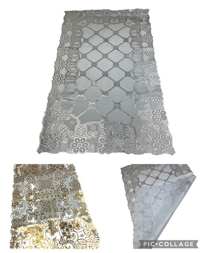 Pvc gold silver - gold,silver, lace