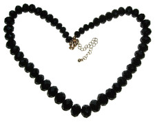 Art Deco style black faceted