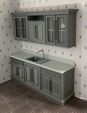 1:12 Scale Mid Grey Kitchen