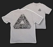 Palace Tri-Text T-Shirt - Grey