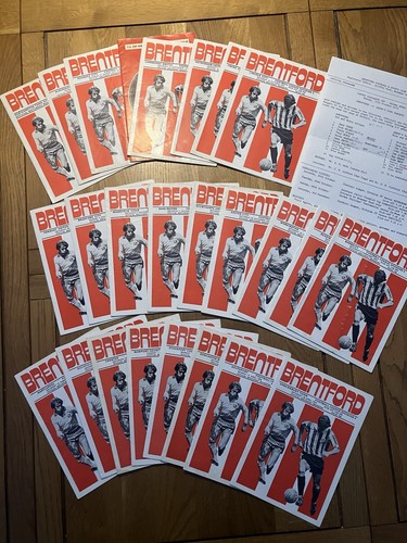 Brentford programmes - brentford, fc