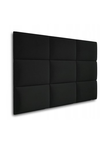 Black velvet upholstered wall - black,