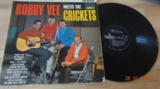 BOBBY VEE MEETS THE CRICKETS--UK LIBERTY-12"VINYL LP--12 TRACKS--V/G