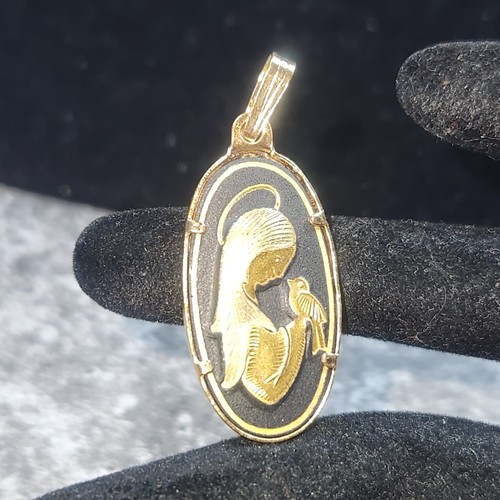 Vintage gold tone madonna - tone, with