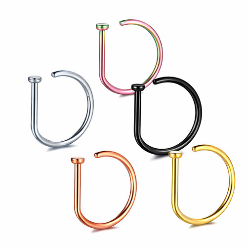 20g fake nose ring - 20g, non