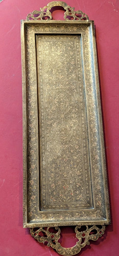 Rectangle vintage brass - rectangle,