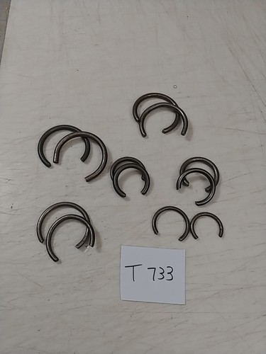 Assorted mainspring clamps - mainspring, c