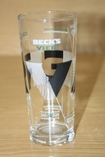 Collectable Breweriana - Half Pint Glass - Becks Vier Lager Beer - M18