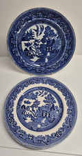 Set of 2 Vintage Blue Willow