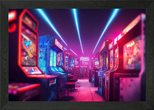 Real arcade gaming Framed Wall