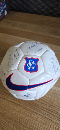 Rangers multi signed - multi-signed, football