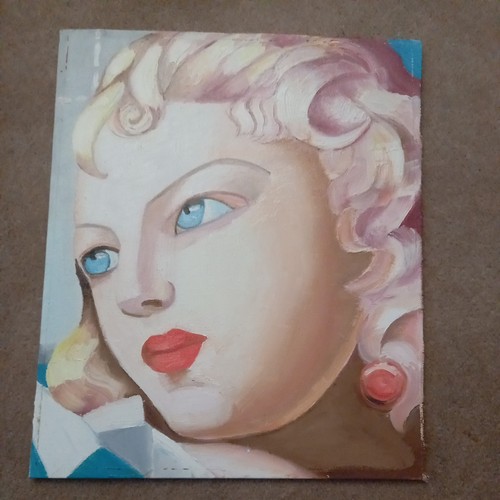 Oil painting tamara de - oil,